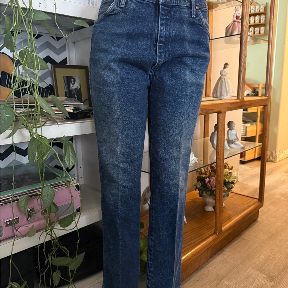 Wrangler Men's Straight Fit Blue Jeans